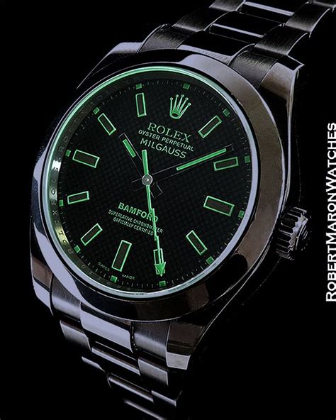 rolex milgauss bamford titanium|rolex milgauss watchfinder.